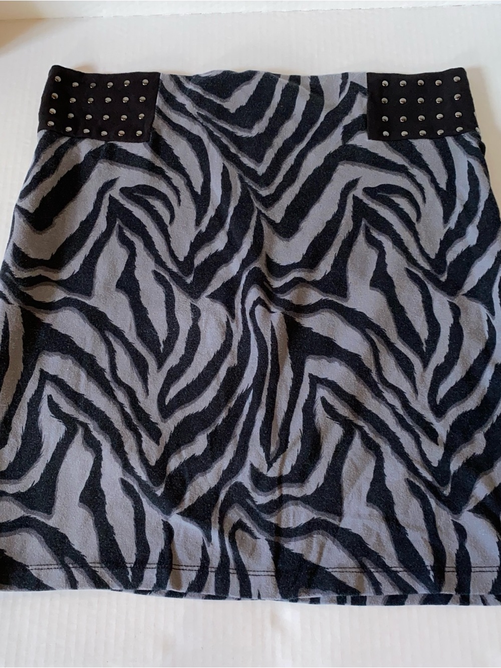 Vintage Y2K Zebra Animal Print Skirt  Unbranded No Size Tag See Measurements